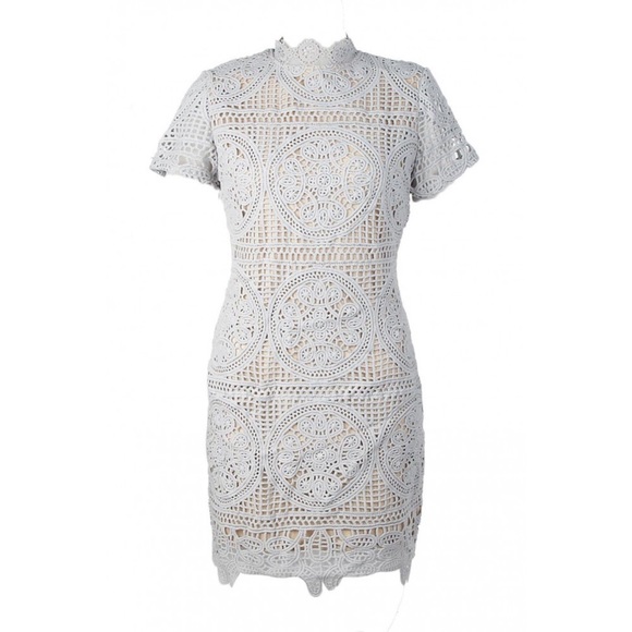 Boutique Sara Crochet Lace Bodycon Dress - Picture 2 of 6